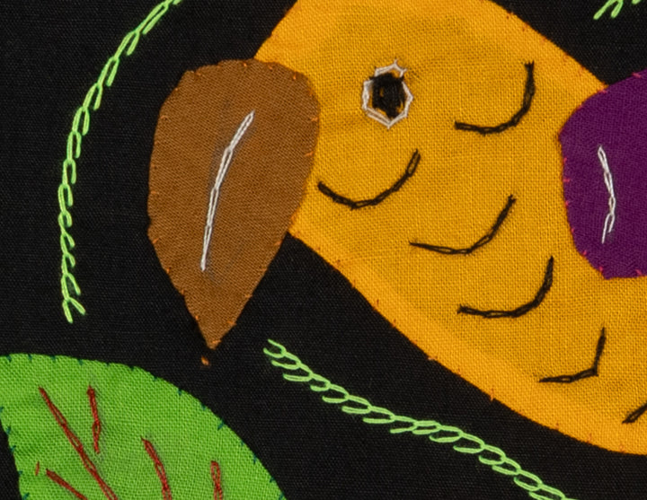 Multi-Color Parrot Bird Orange And Purple Molita