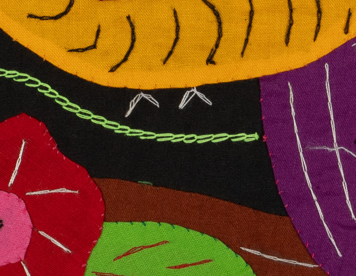 Multi-Color Parrot Bird Orange And Purple Molita