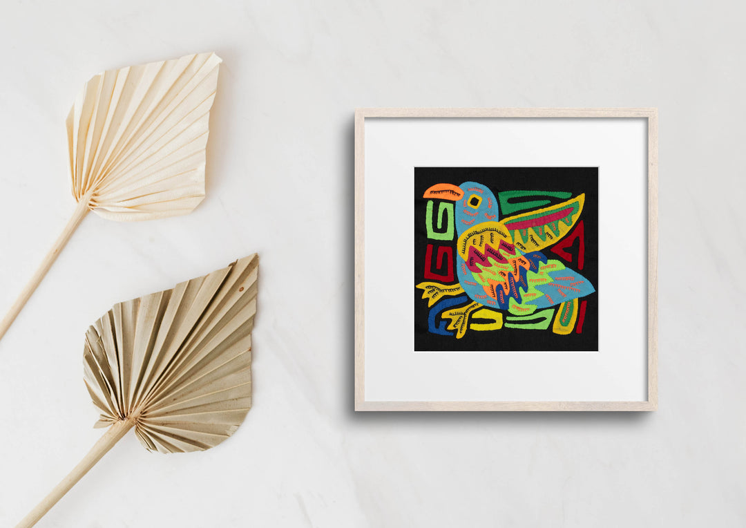 Multi-Color Parrot Bird Blue And Yellow Molita