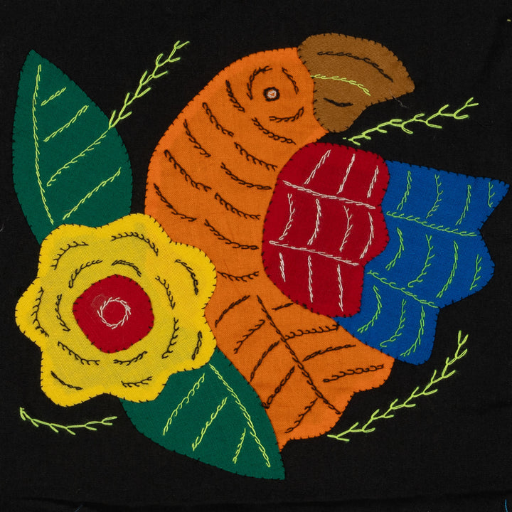 Multi-Color Parrot Bird Orange And Yellow Molita