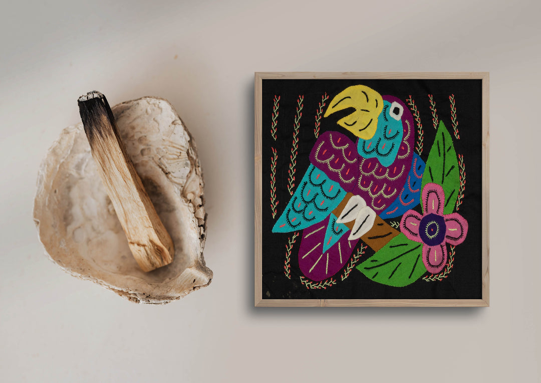 Multi-Color Bird Blue And Purple Molita