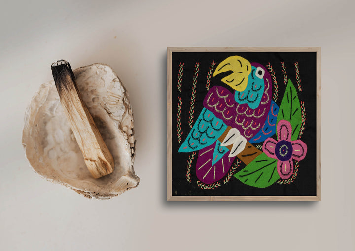 Multi-Color Bird Blue And Purple Molita