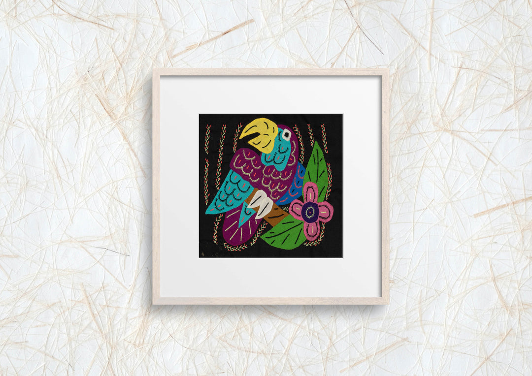 Multi-Color Bird Blue And Purple Molita