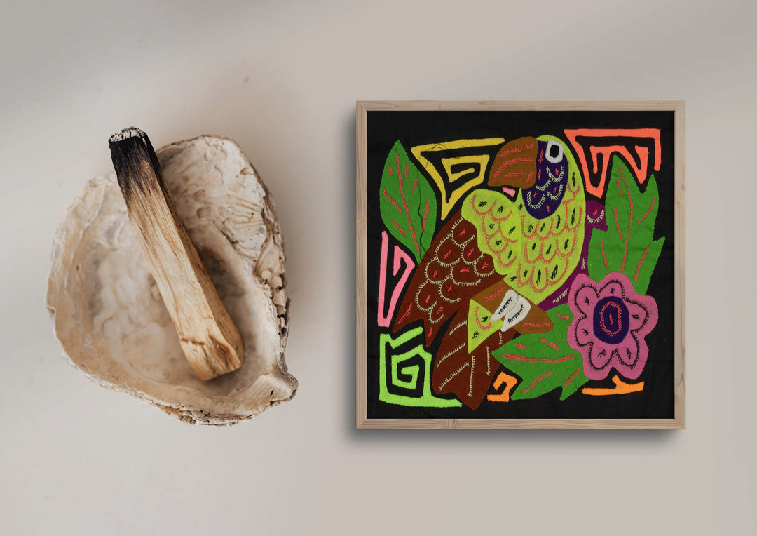 Multi-Color Bird Green And Purple Molita