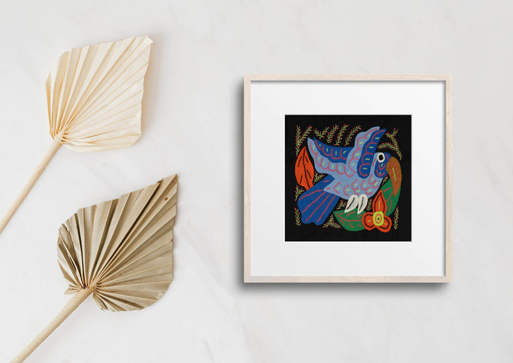 Multi-Color Bird Blue Molita