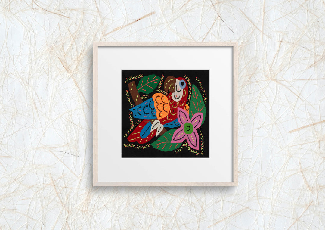 Multi-Color Parrot Bird Blue And Red Molita