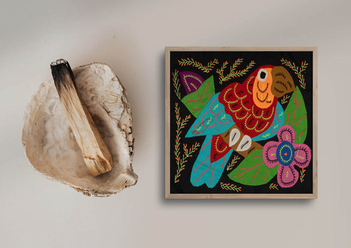 Multi-Color Parrot Bird Blue And Red Molita