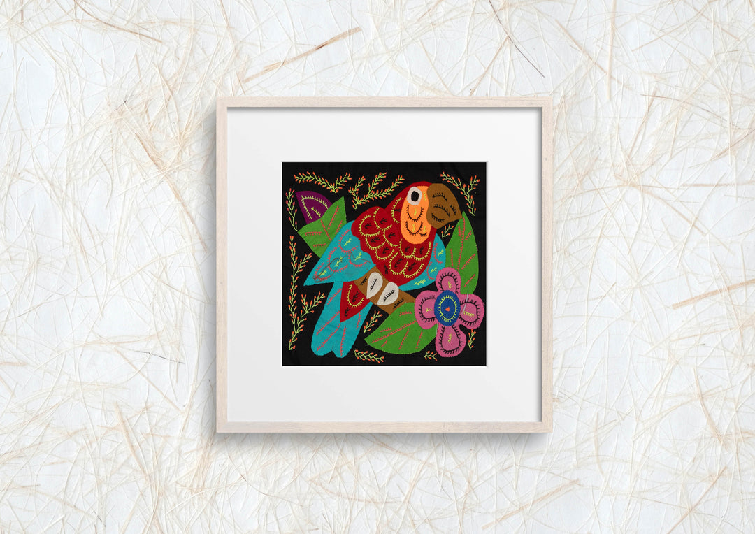 Multi-Color Parrot Bird Blue And Red Molita