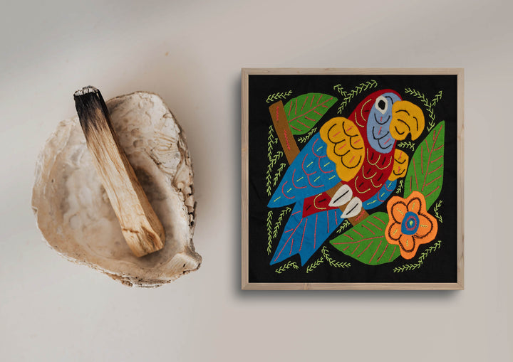 Multi-Color Parrot Bird Blue And Red Molita