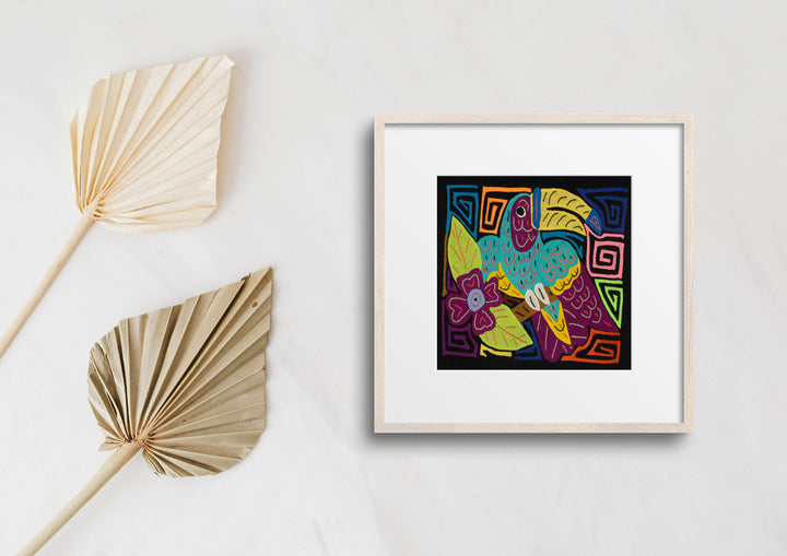 Multi-Color Toucan Bird Blue And Purple Molita