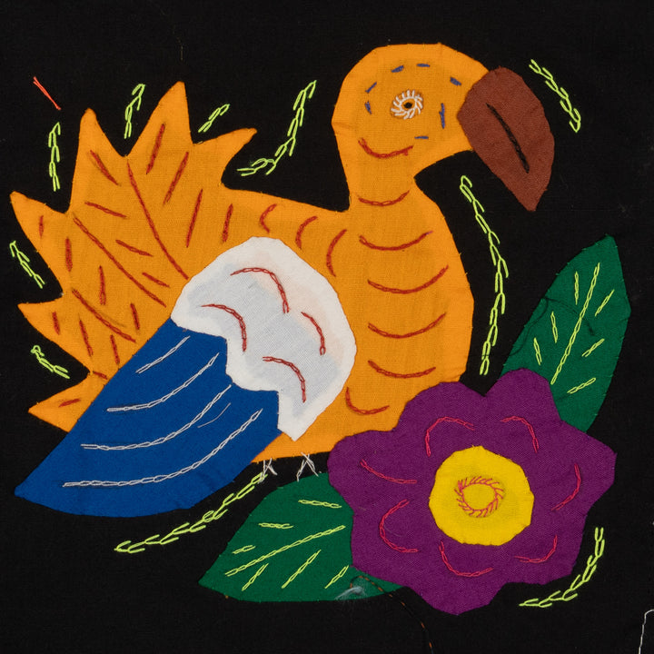 Multi-Color Parrot Bird Gold And Blue Molita