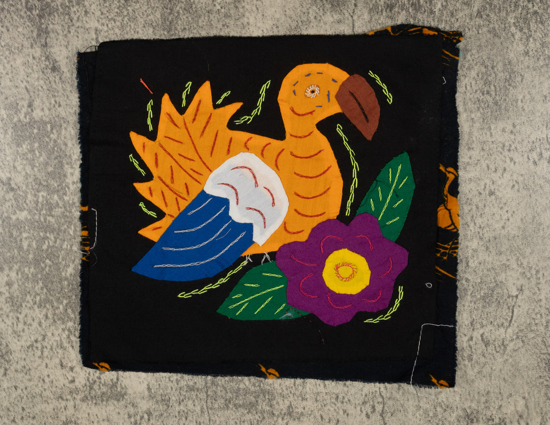 Multi-Color Parrot Bird Gold And Blue Molita