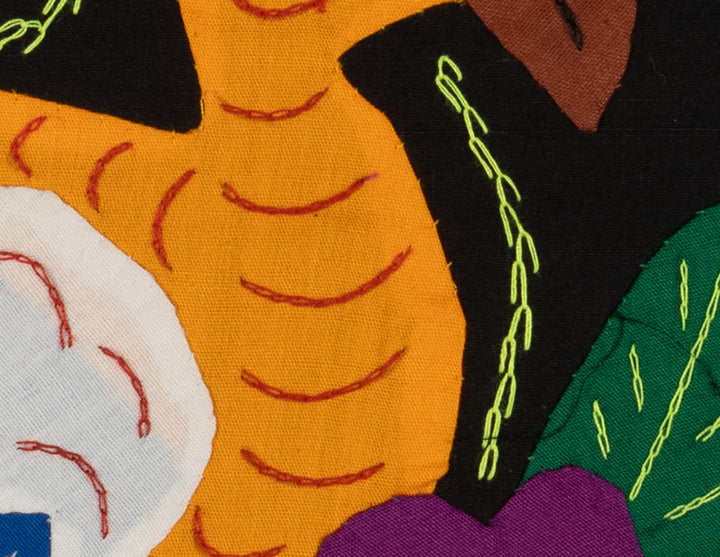 Multi-Color Parrot Bird Gold And Blue Molita