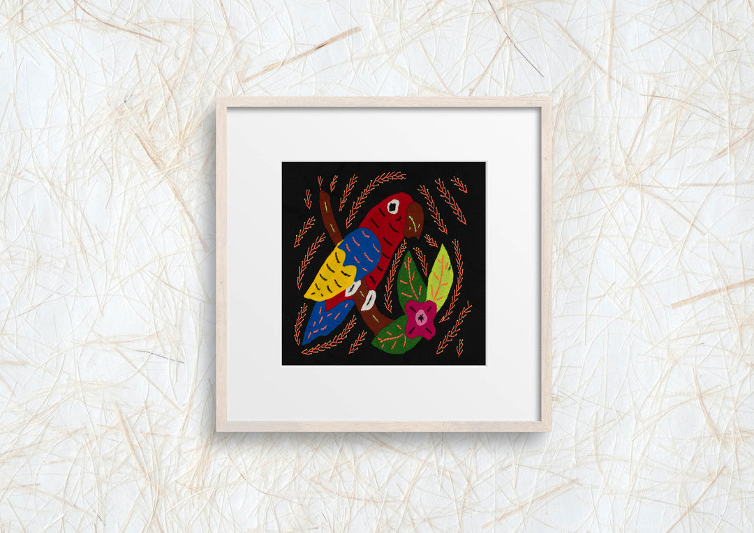 Multi-Color Parrot Bird Blue And Red Molita