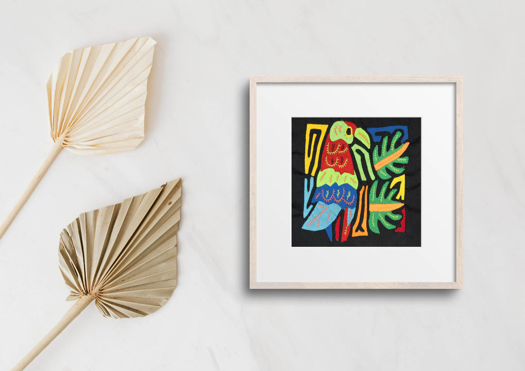 Multicolor Red And Blue Green Bird Molita