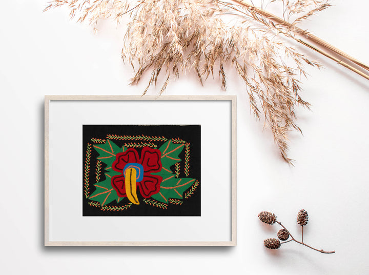 Multi-Color Flower Red And Green Molita