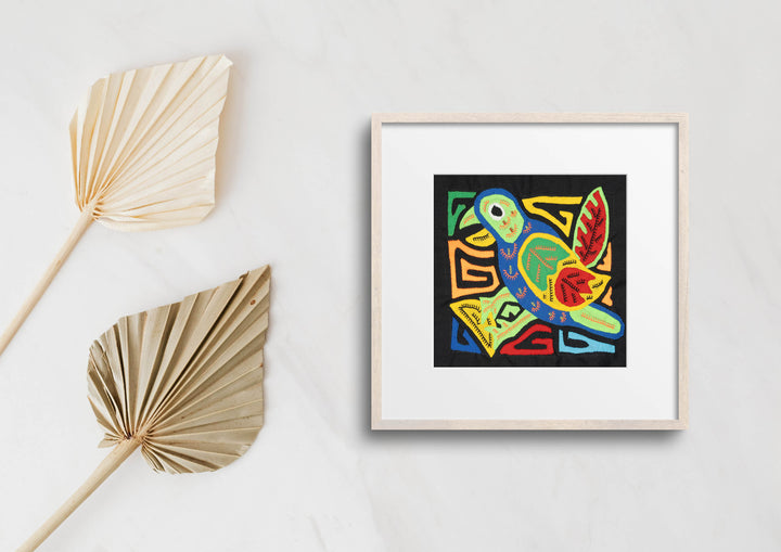 Multicolor Green Blue And Red Bird Molita