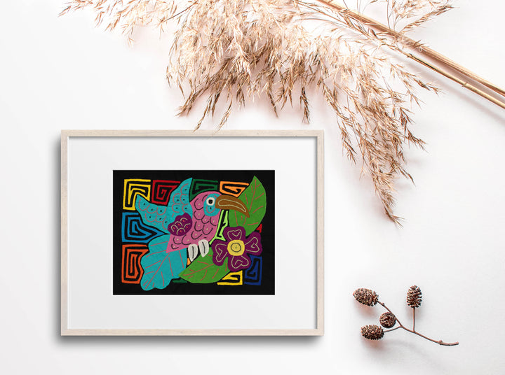 Multi-Color Hummingbird Bird Blue And Pink Molita