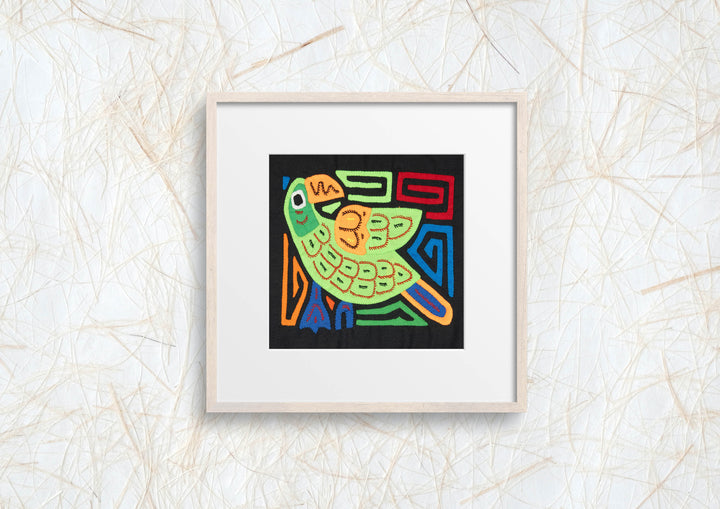 Multicolor Green And Orange Bird Molita