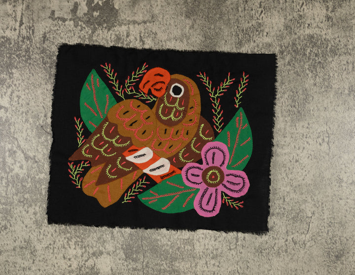 Multi-Color Parrot Bird Pink And Brown Molita