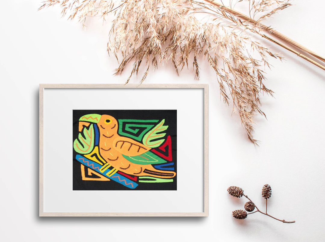 Orange And Green Bird Molita