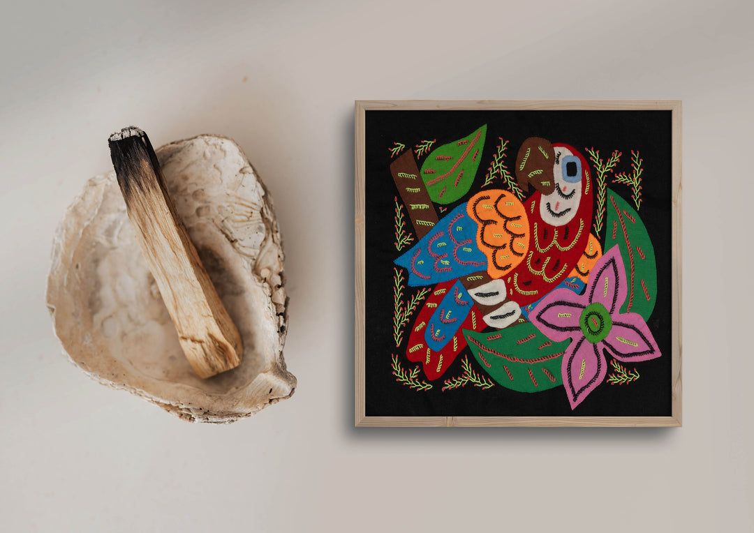 Multi-Color Parrot Bird Red And Blue Molita