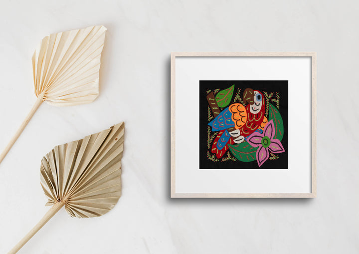 Multi-Color Parrot Bird Red And Blue Molita