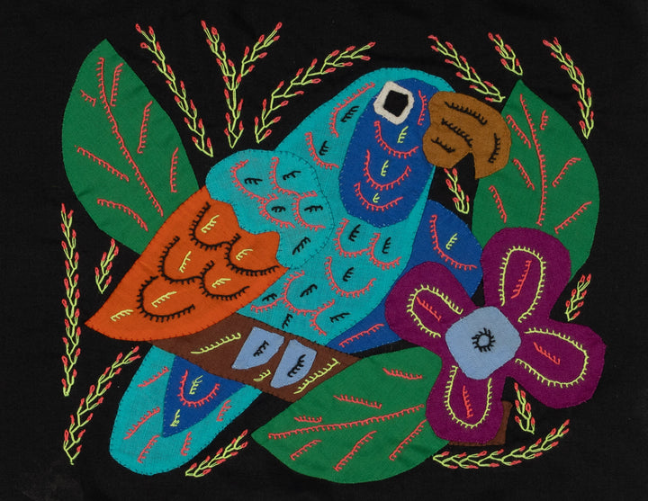 Multi-Color Parrot Bird Blue And Orange Molita