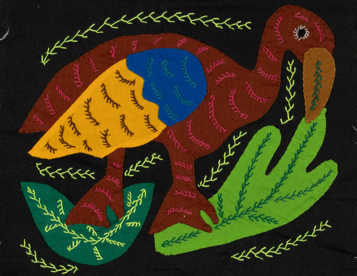 Multi-Color Water Bird Brown And Yellow Molita