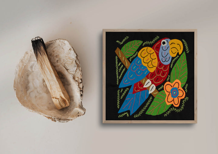 Multi-Color Parrot Bird Red And Blue Molita