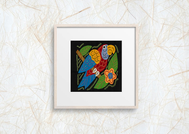 Multi-Color Parrot Bird Red And Blue Molita