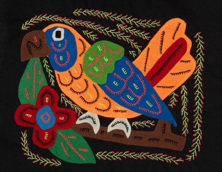 Multi-Color Parrot Bird Blue And Orange Molita