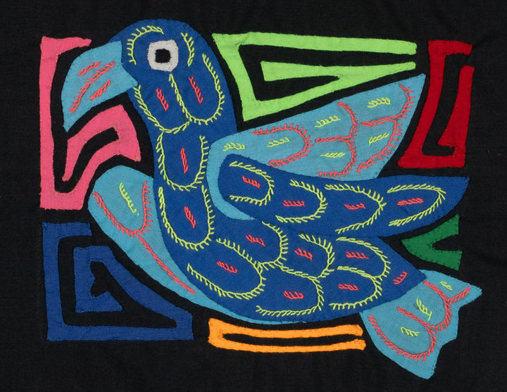 Multi-Color Parrot Bird Blue And Navy Molita