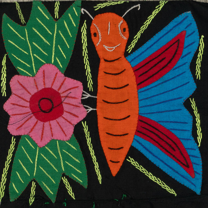 Multi-Color Butterfly Orange And Blue Molita