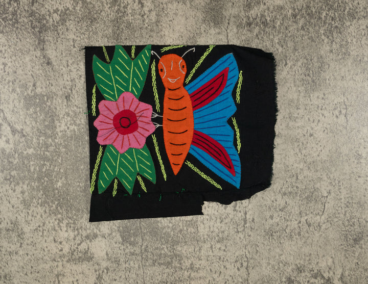 Multi-Color Butterfly Orange And Blue Molita