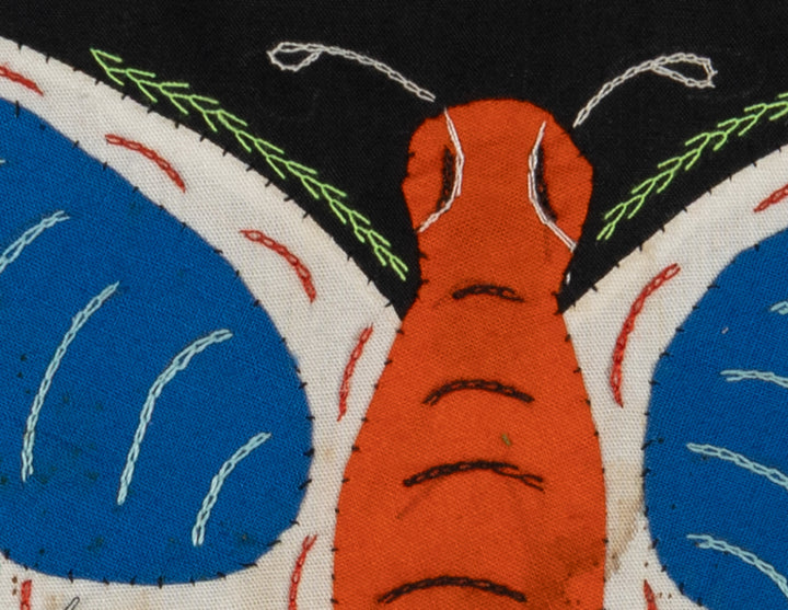 Multi-Color Butterfly Orange And Blue Molita