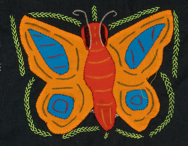 Multi-Color Butterfly Red Orange And Blue Molita