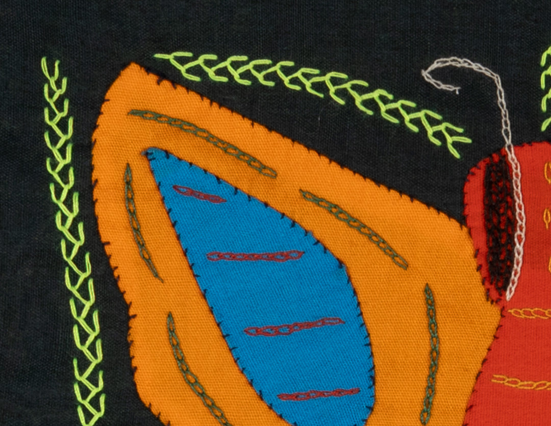Multi-Color Butterfly Red Orange And Blue Molita