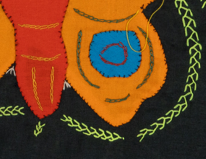 Multi-Color Butterfly Red Orange And Blue Molita