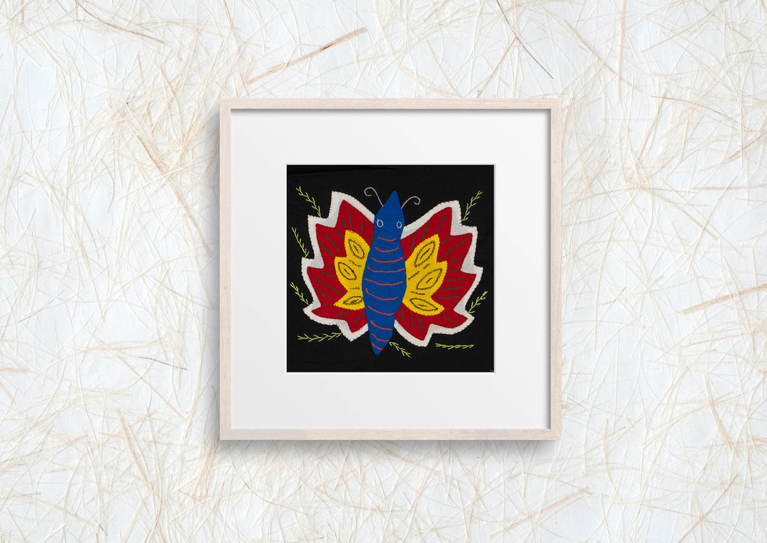 Multi-Color Butterfly Red Yellow And Blue Molita