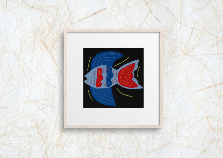 Multi-Color Ocean Fish Blue And Red Molita