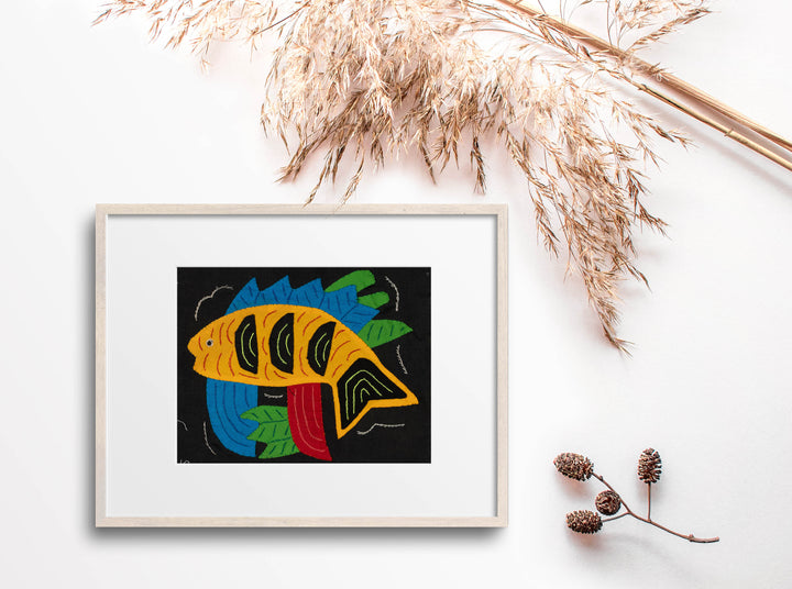 Multi-Color Ocean Fish Yellow And Blue Molita