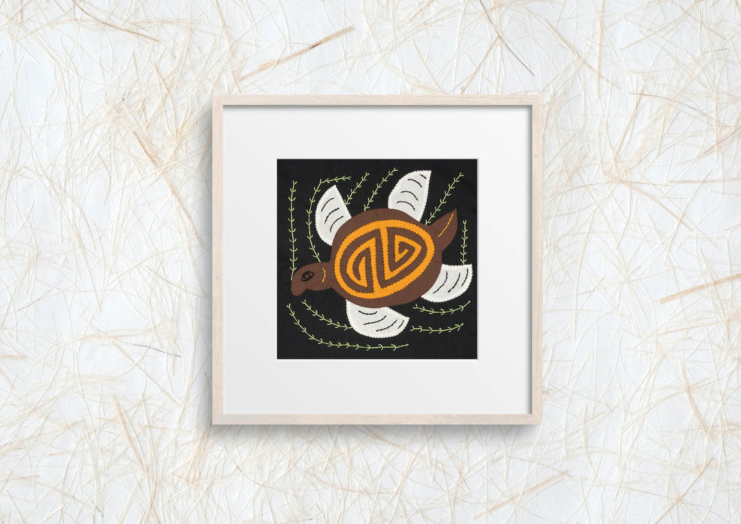Brown White And Gold Fantasy Sea Turtle Molita