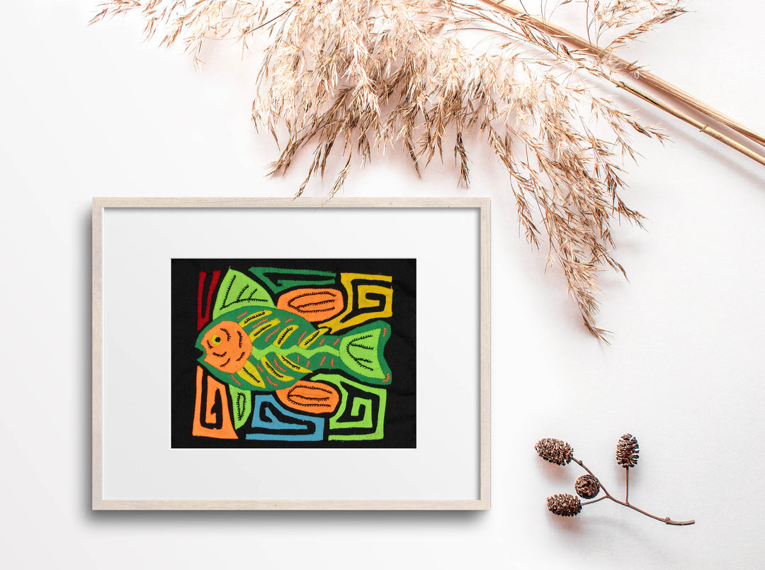 Multi-Color Ocean Fish Green And Orange Molita