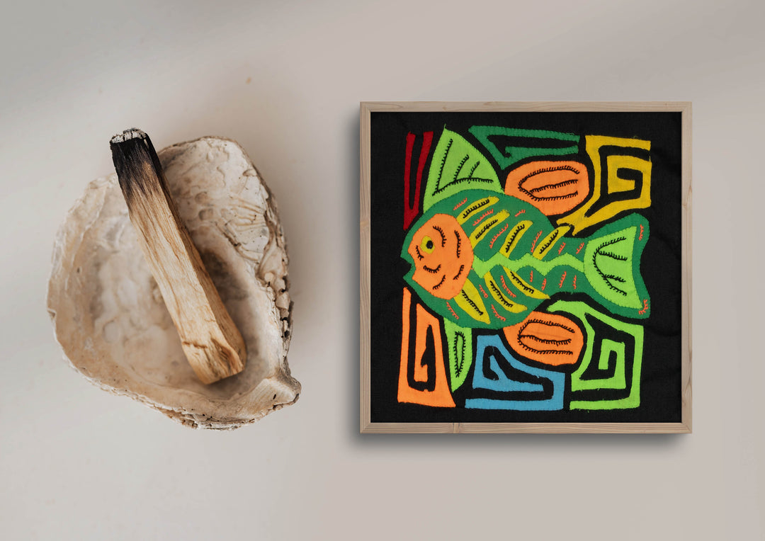 Multi-Color Ocean Fish Green And Orange Molita