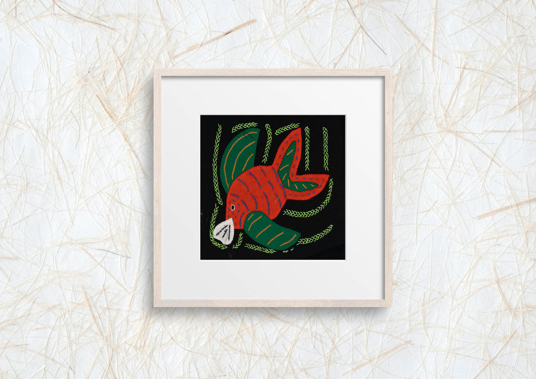 Multi-Color Ocean Fish Green And Orange Molita