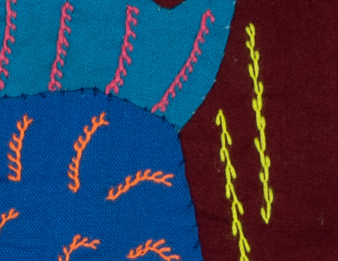 Multi-Color Ocean Fish Blue And Maroon Molita