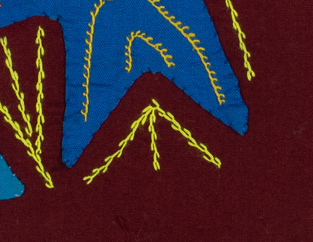 Multi-Color Ocean Fish Blue And Maroon Molita