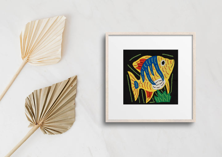 Multi-Color Ocean Fish Yellow And Blue Molita