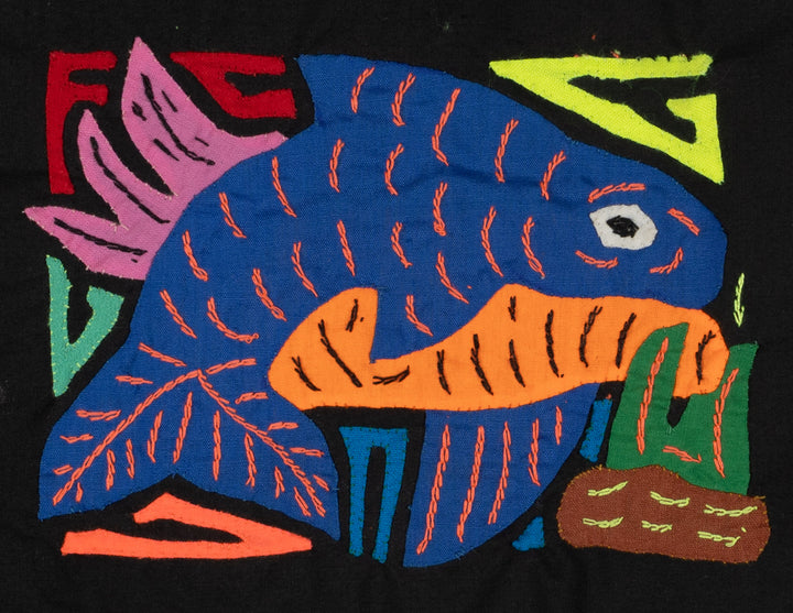 Multi-Color Ocean Fish Blue And Orange Molita